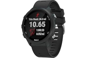 Yisica Correa Compatible con Garmin Forerunner 245/Forerunner 645 Correa/Vivoactive 5/3, 20mm Silicona Correas de Repuesto para Garmin Venu/Venu SQ/2 Plus/Vivomove HR