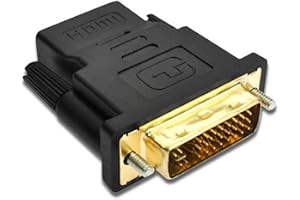 ISTARCOMPUTER Adaptateur DVI-I 24+5 pins Mâle vers HDMI Femelle Convertisseur DVI-I 1080P