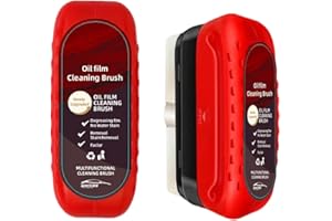 Thoquene 2 sztuki Automotive Oil Film Cleaning Brush, 120 ml środek do usuwania filmu olejowego do szyb samochodowych, folia olejoodporna na olej do szyb samochodowych