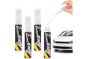 Pardofelis 4 Stück Lackstift Auto Weiß, 12ml Auto Reparatur Lack Auto Pinsel, Auto Kratzer Reparatur Stift, Autokratzer Reparaturmittel Autolack Reparatur für Autos Reparaturwerkzeug