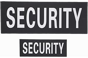 KEAJUIDY Security Patchs Reflektierende Klettverschluss Polizei Abnehmbarer Klettverschluss Für Militärische Taktische Benutzerdefinierte Jackenwesten Rucksäcke (1 Klein + 1 Groß)