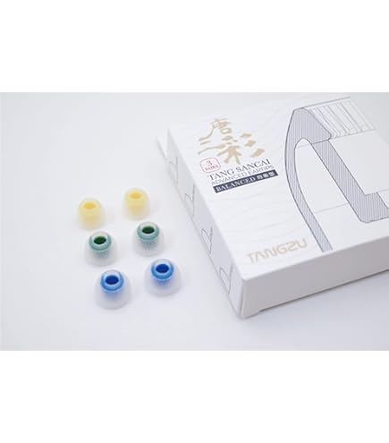 Tappi Auricolari In Silicone Tangzu Tang Sancai | 3 Paia S/M/L | Wide Bore Per Migliore Qualità Audio