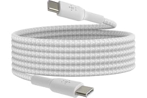 Belkin BoostCharge (2 m) flätad kabel för USB-C till USB-C för iPhone 15, iPhone 15 Pro, iPhone 15 Pro Max, iPhone 15 Plus, G