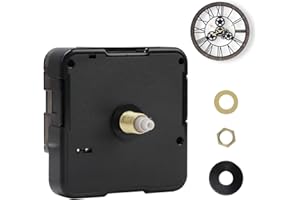Toaluea Mecanismo Reloj de Pared 16mm, Movimiento de Cuarzo Silencioso, Maquinaria Reloj Pared Pilas para DIY Reparación Reloj Pared Reemplazo Piezas, Serie DW-5168