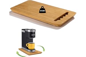 Kssiaz Coulissant pour Machine de Cuisine, Plateau Coulissant pour Appareils de Cuisine Rotation à 360 Degrés, Support Electromenager Cuisine pour Cafetière, Friteuse, Machine à Pain - 7,5"W x 14,5"D