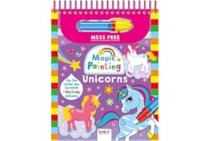 HINKLER magic painting book: unicorns | magic water colouring | water painting book | unicorn coloring book | unicorn activity book
