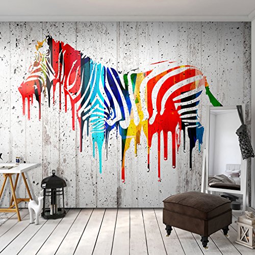 Fototapete Graffiti Steinwand 150x105 cm | KOMPLETT SET MIT KLEISTER - PREMIUM VLIES TAPETE - PROFI QUALITÄT (Keine Papiertapete, keine Blasenbildung) - Top moderne Wanddeko - Fototapete 3D Illusion - Riesen Wandbild - Top Design Tapete - Neue exklusvie Edition mit noch besser Druckauflösung - Deutsches Premium Vlies (Kein Import Vlies oder PVC), Schlafzimmer, Wohnzimmer, Kinderzimmer geeignet | Fototapeten Wandtapete FOB0148a3M