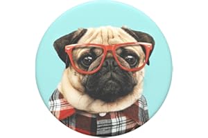 PopSockets PopGrip - Soporte y Agarre para Teléfonos Móviles y Tabletas con un Top Intercambiable - Studious Stu