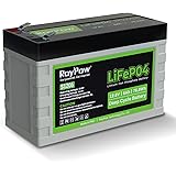 RoyPow LiFePO4 Deep Cycle - Batteria ricaricabile al litio da 6 Ah 12V 3000 cicli FiOS di ricambio per batteria SLA per campe