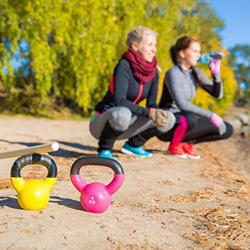 KettleBell »Kylon« Kugelhantel 2kg bis 20 kg / Handgewicht 100% Eisen mit Neoprenoberfläche / High Performance Studio-Qualität ideal Krafttraining, Gymnastik und Heimtraining! 2kg 3kg 4kg 5kg 6kg 8kg 10kg 12kg 15kg 20kg - 6