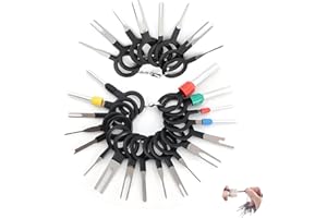DALAETUS 26 Pezzi Strumenti di Rimozione Terminale, Connettore per Auto Elettrico, Pin estrattore estrattore Riparazione Strumenti Chiave Set