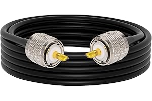 YILIANDUO RG58 5 Metros UHF Macho Cable UHF PL-259 Macho a Macho Antena Cable Baja pérdida de WiFi Conectores coaxiales para radioaficionado Radio móvil Aficionado Radio CB Radio Antena de Radio