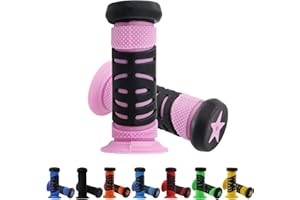 TOKSEO Fahrradgriffe Kinder, Sicherheit Durch Prallschutz, Fahrradgriffe 22mm Kaliber, 95 mm Länge Gummi Lenkergriffe Fahrrad Kinder für Roller, Kinder Laufrad, Kinderfahrrad
