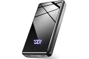 Lazci Power Bank, 20,000mAh Powerbank 22,5W mit USB-C Input & Output, PD 3.0 QC 4.0 Externer Handyakkus, Kompatibel mit iPhone, Samsung Galaxy, iPad und Mehr -Schwarz