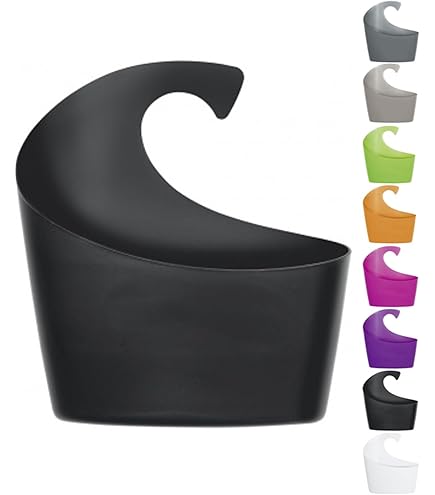 Cestino Doccia A 2 Scomparti Com-four - Grigio 36x25 Cm - Con Ganci Regolabili - Per Gel E Accessori - Foto 11