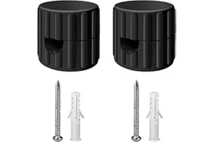 QuirkLz Set di 2 Decentratore Parete e Soffitto, Decentratore da Soffitto, decentratore lampadario, Ideali per Montaggio cavo elettrico Fai da Te - Include Viti e Tasselli