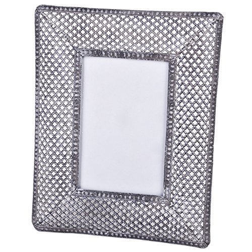 Bilderrahmen Oriental Metall 23x18cm silber Shabby Vintage