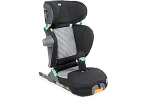 Chicco Fold&Go Air I-Size Seggiolino Auto 15-36 kg con Connettori Rigidi ISOFIX, Gruppo 2/3 per Bambini 3-12 Anni, Reclinabile e Pieghevole, con Protezione Laterale, Altezza e Larghezza Regolabili