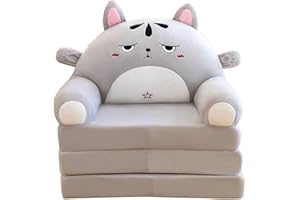 Masyrt Kindersofabezug für Mädchen und Jungen, 2 in 1 weicher, ausklappbarer Sofabezug, Kinderstühle zum Umwandeln von Sofa in Liege für Spielzimmer, Schlafzimmermöbel