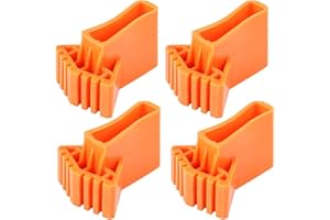 KETTION 4 Stück Gummifüße für Leitern, Universal Leiterfüße Leiter rutschfeste Füße Matte VerschleißFeste Leiterfußkappen für Verlängerungsleitern, Technische Leitern, Fischgrätleitern, Klappleitern (Gelb)