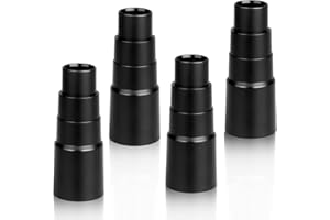 XINGSKY Adaptador para Aspiradora, Manguera de Aspiradora Para Herramientas, 4 Piezas Aspirador con Herramienta Adaptadora, Adaptador de Vacío, Adecuado para Herramientas y Aspiradoras en Seco（25 mm-42 mm)