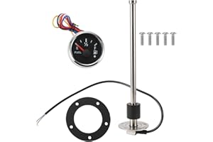 INFINAUTO 280mm Fuel Sending Unit and Gauge Kit 11" for Boat Car Vehicle Fuel Tank Sending Unit Fuel Level Sending Unit Gas Water Tank Sender