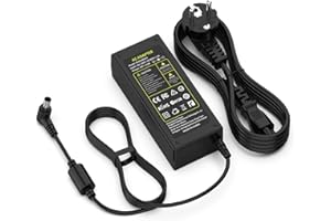 Jippofu Alimentatore 19V Caricabatterie per LG Monitor 19" 20" 22" 23" 24" 27" 29" 32" 34" Caricatore per Samsung 22" 32" LED LCD Widescreen HDTV Adattatore TV Charger