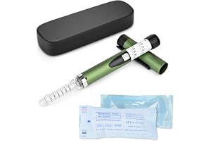 Återanvändbar insulinpenna, kompatibel med justerbart doseringsvred, bärbar 60-enhetspenna med 3 ml-patroner, för daglig och