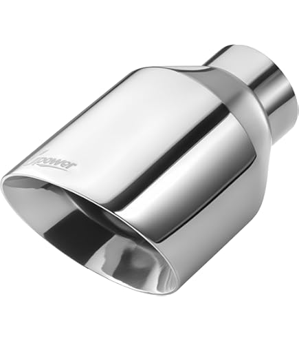 2.5" Inlet Universal Diesel Exhaust Tip 4" Outlet 9" Long Polished - View #10