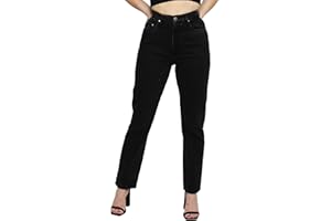 JMOJO Mom Jeans for Women UK - Relax Fit Womens Jeans with Internal Waist Adjuster & 5 Pocket Design - High Waisted Ladies Jeans - Perfect for Casual Outings Evening Parties Travelling - Jeans for Women UK