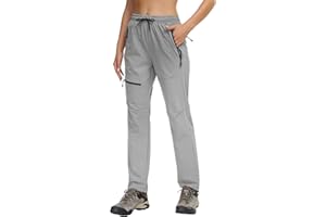 Butrends Damskie spodnie na piesze wędrówki na świeżym powietrzu Szybkie wysychanie Wodoodporne spodnie turystyczne na kemping Ochrona UV z kieszeniami na suwak