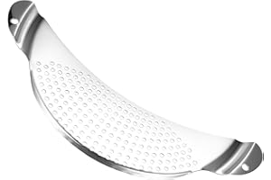 PXARMYYXGS Topfsieb Edelstahl, Topf Nudelsieb Edelstahl, Abtropfen Sieb, Ø 33.2cm Abgiesshilfe für Töpfe Sieb, Flaches Sieb Topf Abtropfsieb Küchensieb für Töpfe, Kochtöpfe, Gemüse, Nudeln Topf Sieb