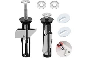 TOGETDREAM Heavy Duty Toilet Seat Fastener Bolt Kit, Universal Toilet Seat Bolt Kit Toilet Seat Fittings Toilet Seat Screws Toilet Screws Replacement Kit Easy Installation & Maintenance of Toilet Seats(02)