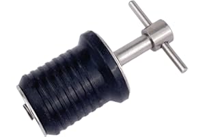 GATE 14 GATE14® Tappo a Espansione per Scarico Acqua a Vite per Barca in Ottone Cromato Ø 23 mm