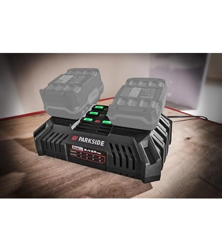 PSIDE Bundle: Parkside 20V Akku & Ladegerät 2,4A + 2Ah Akku + Flaschenöffner Schlüsselanhänger