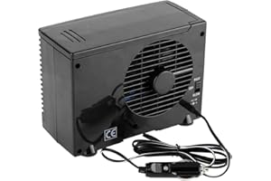 TYENAZA 12V Mini Aire Acondicionado, Aire Acondicionado Coche, Fan Evaporativa del Agua, Mini Enfriador de Aire para Automóvil, Portátil Hogar Enfriador de Coche Ventilador,para Espacio Pequeño(20x11x15cm)