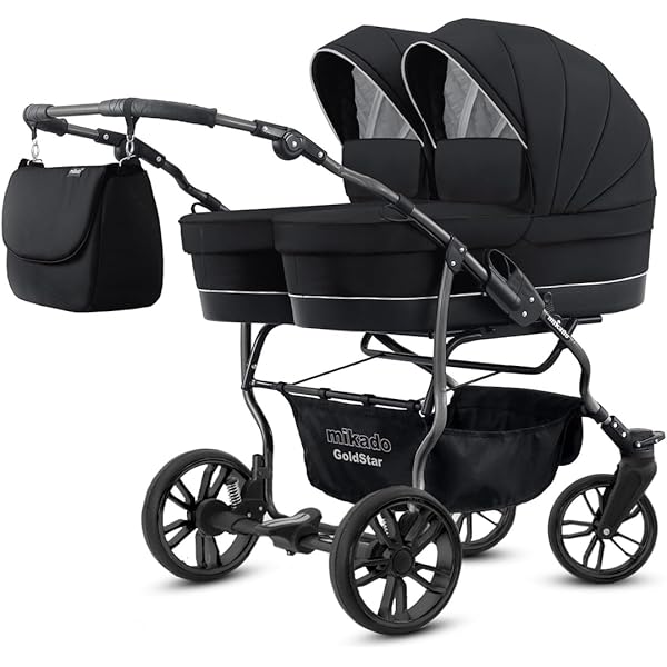 Passeggino Gemellare 3 In 1 KUNERT Booster - Con Navicella, Seggiolino Auto, Grigio - Foto 3