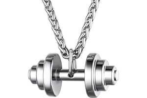 U7 Regalo para Hombre, Collar de Sneaker Air Jordan 4, Colgante Pelota de Fútbol/Rugby/Baloncesto, Material Acero Inoxidable 316L, Joyería de Deporte con Caja de Regalo