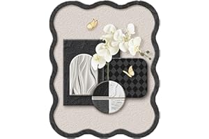 STHOYN Tapa Contador Luz Decorativas Montadas En La Pared Cuadro para Tapar Cuadro Electrico De Lujo Moderna No Perforada Cubre Contadores De Luz De Interruptores(50 * 40cm,Vertical B)