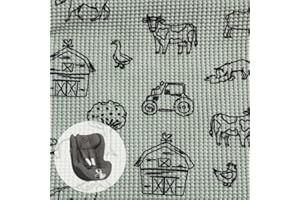 Ukje Rivestimento | Compatibile con Cybex Sirona z i-size | Molti colori e motivi | Tessuto di cotone spesso e traspirante | Compatibile con Sirona z i-size, Sirona z