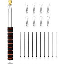 Flagtex Teleskop-Fahnenmast – 12 Meter Hoch, Mit Metallhülsen – Für Festivals, Camping & Veranstaltungen