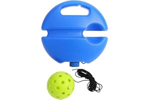 Imtrub Matchbuddy Picklebal Trainer, PickleballTrainer Ball with String, Match Buddy Tennis Trainer, PickleballTraining Tool, Pickle Ball Trainer with 40 Holes PickleballBall