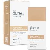 The Purest Solutions Nemlendirici &amp; Canlandırıcı Serum Fond&ouml;ten SPF 50, 30 Mililitre &ndash; Orta/Koyu Ton