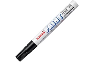 UNIBALL Uni kolorowy średni (2,2-2,8 mm) PX-20 czarny lakier olejny marker metal szkło drewno plastik kamień zewnętrzny końcówka końcówka stalówki (opakowanie 1)