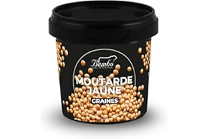 BEMBO QUALITÀ D'AUTORE Graines de Moutarde Jaune 100g – Ajoutez une Touche de Piquant à Vos Plats – Emballage Anti-Gaspillage, Anti-Oxydation, Réutilisable et Recyclable.