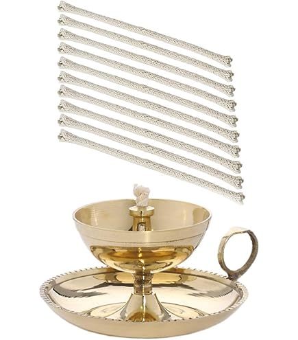 Zap Impex® Messing, handgemaakte olielamp, eenvoudige Diya met handvat, 12,7 centimeter