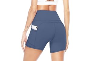 JOYSPELS Kurze Sporthose Damen Leggins Kurz Radlerhose, Blickdicht & Taschen & High Waist Leggings für Sommer Sport Training Gym Yoga Fitness Yoga