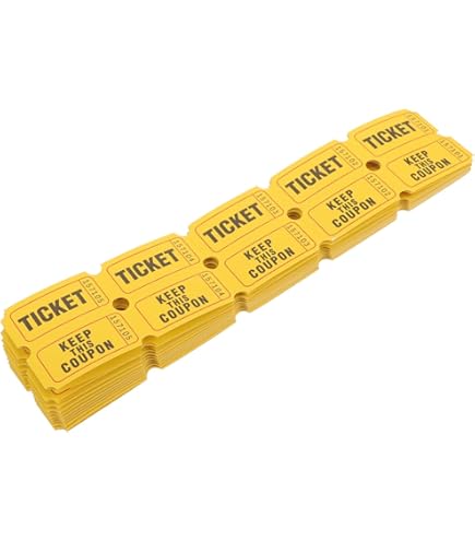 Rotolo Biglietti Demolizione Herlitz, 1000 Biglietti Numerati Per Ingresso Eventi/Feste, Scritte "Eintrittskarte"