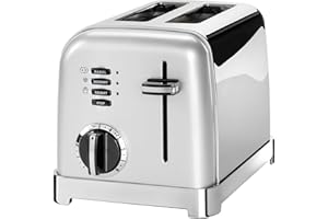 Cuisinart Toster z 2 kromkami | szerokie szczeliny, idealne do grubego chleba i bułeczek | 6 stopni opiekania plus rozmrażanie | szerokie szczeliny, dźwignia High-Lift | Dostępny pasujący czajnik