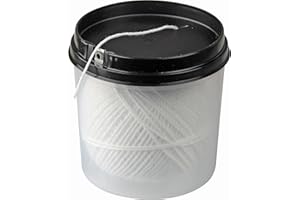 Fackelmann 12313 Koch-Bindfaden 100m – Hitzebeständiges Küchengarn in praktischer Spenderbox, Weiß